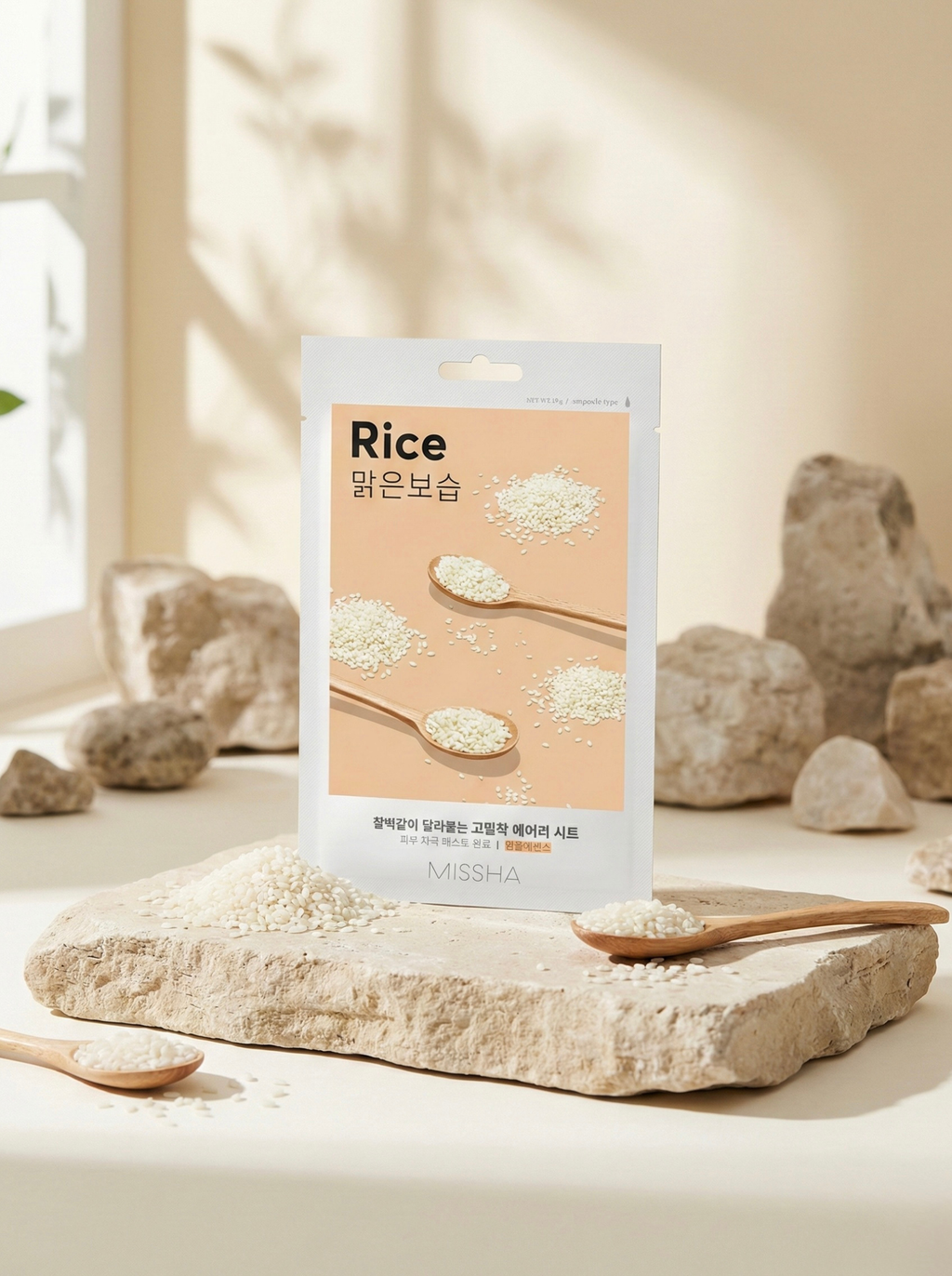 Missha – Airy Fit Sheet Mask Rice, 19g