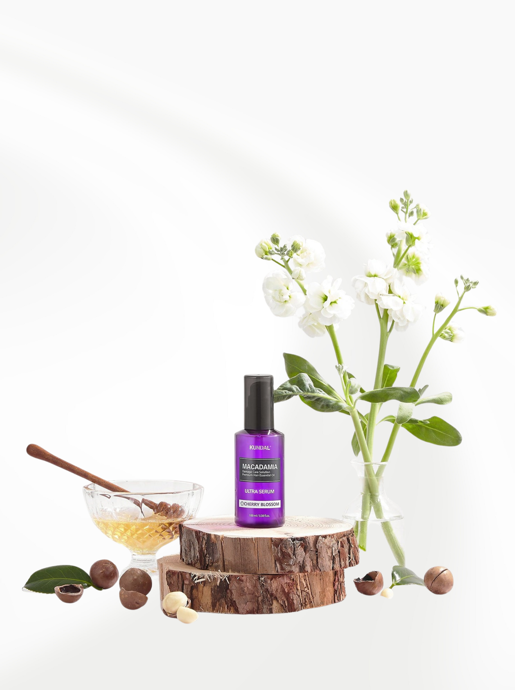 KUNDAL – Macadamia Hair Serum, Cherry Blossom, 100ml